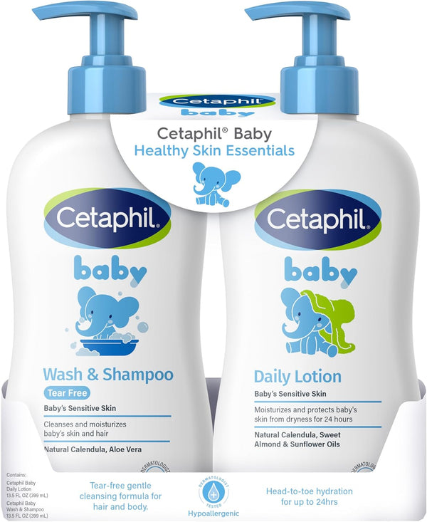 Cetaphil Baby Wash & Shampoo Plus Body Lotion