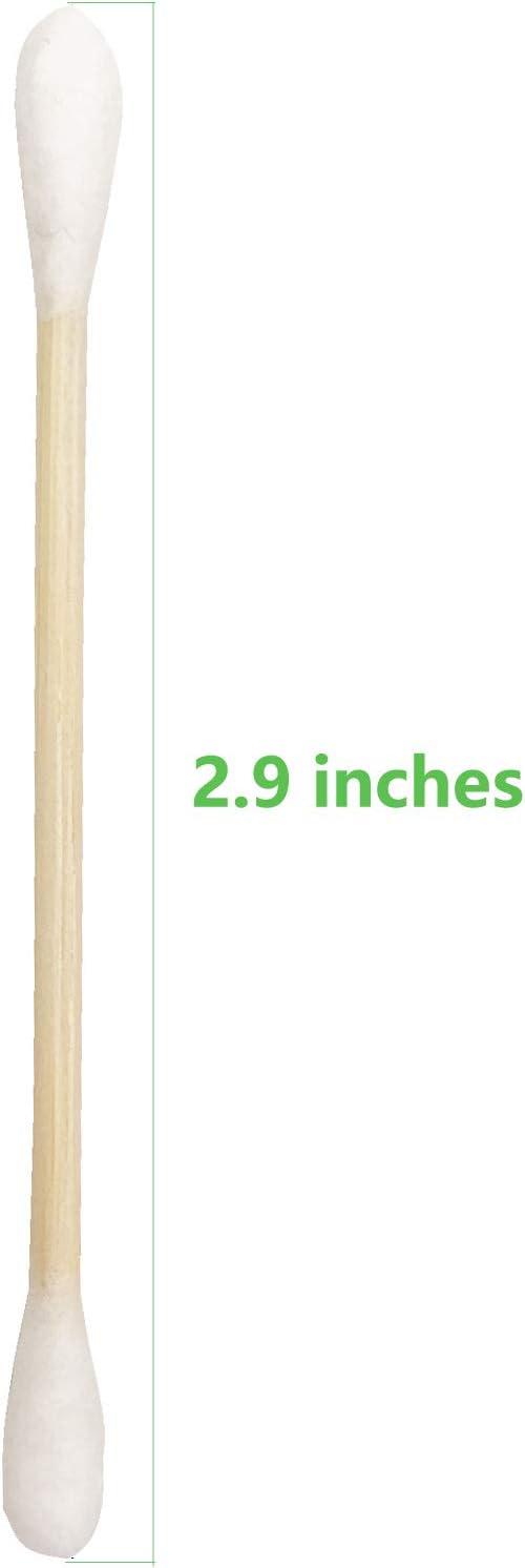 1200pcs Organic Wooden Stick Cotton Swab